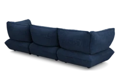 Sumo Sofa Grand Cord Deep Blue Modulares Indoor-Sofa, 301x108x90 cm