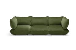 Sumo Sofa Grand Velvet Deep Green Modulares Indoor-Sofa, 301x108x90 cm