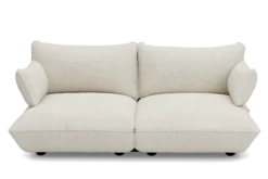 Sumo Sofa Medium Boucle Beige Modulares Indoor-Sofa, 210.5x108x90 cm