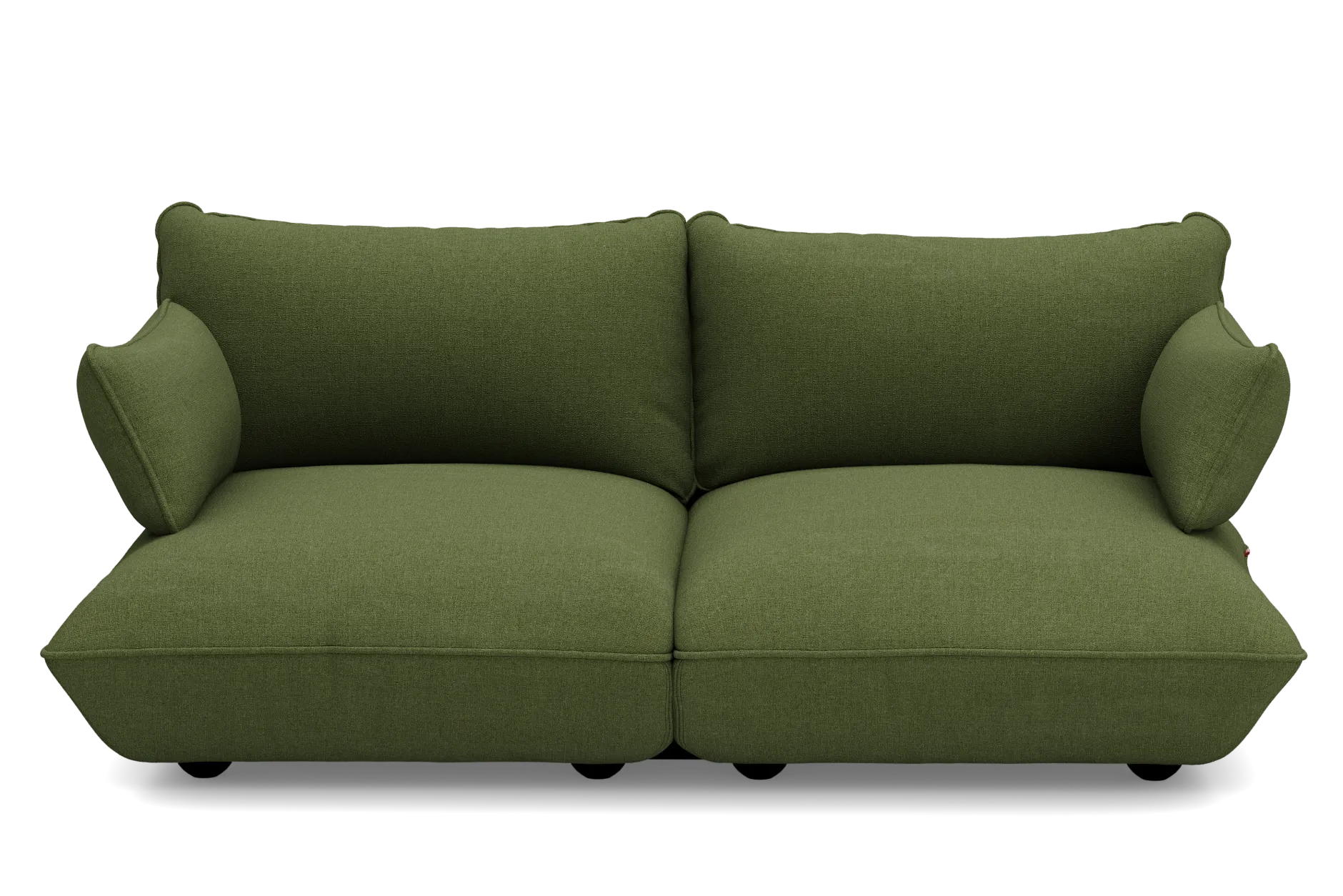 Sumo Sofa Medium Boucle Leaf Green Modulares Indoor-Sofa, 210.5x108x90 cm