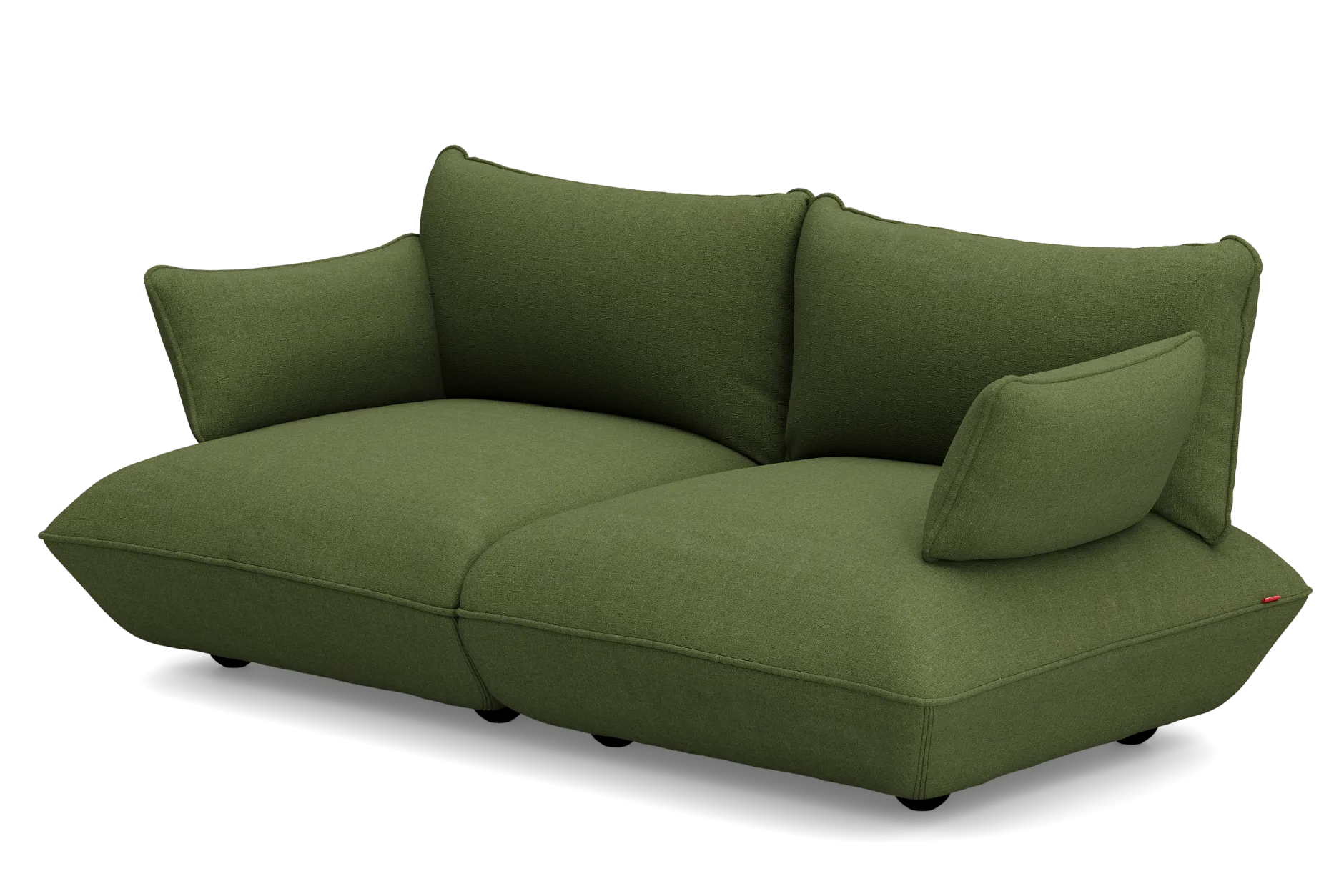 Sumo Sofa Medium Boucle Leaf Green Modulares Indoor-Sofa, 210.5x108x90 cm