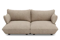 Sumo Sofa Medium Boucle Light Brown Melange Modulares Indoor-Sofa, 210.5x108x90 cm
