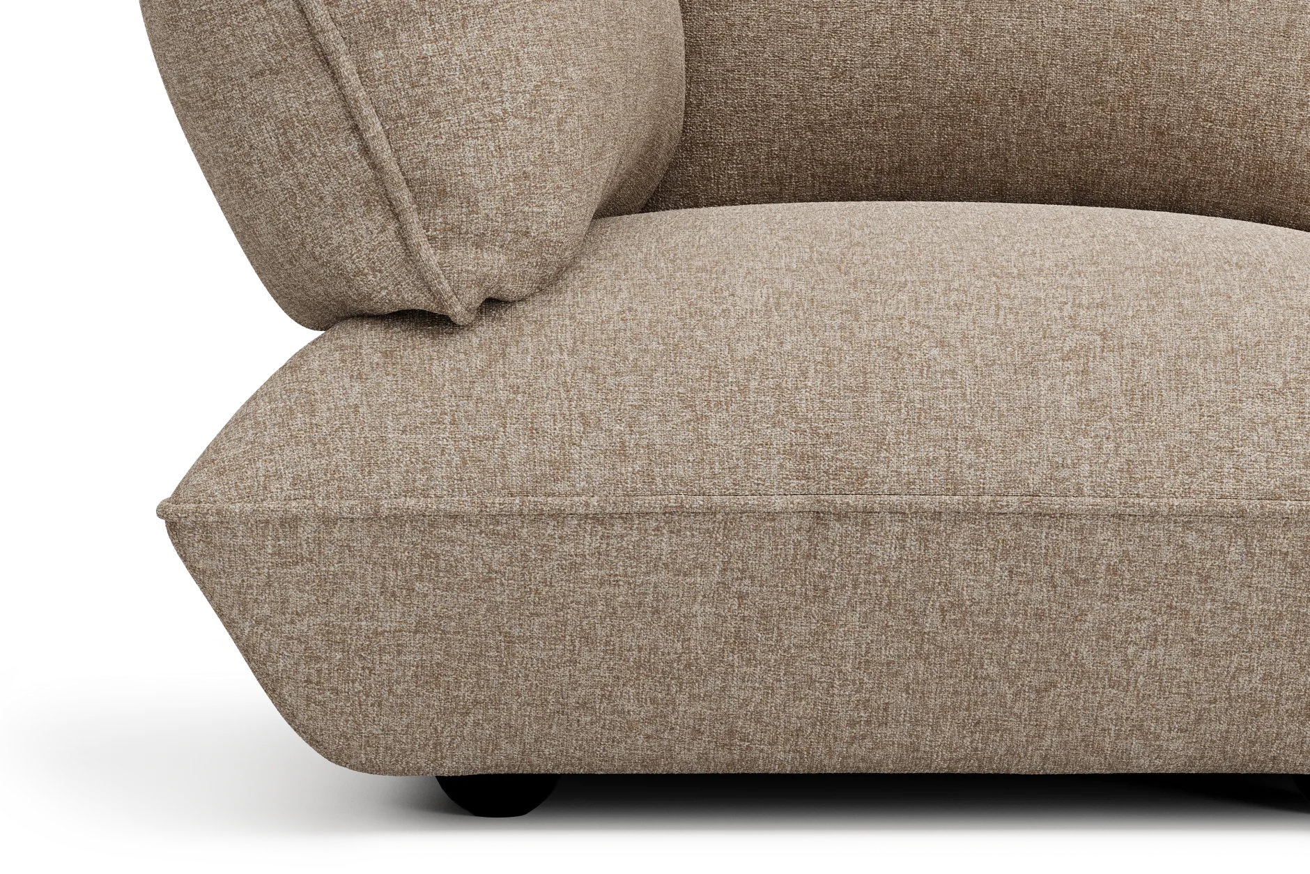 Sumo Sofa Medium Boucle Light Brown Melange Modulares Indoor-Sofa, 210.5x108x90 cm