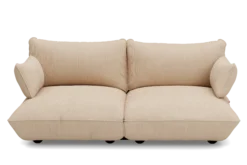 Sumo Sofa Medium Cord Beige Modulares Indoor-Sofa, 210.5x108x90 cm