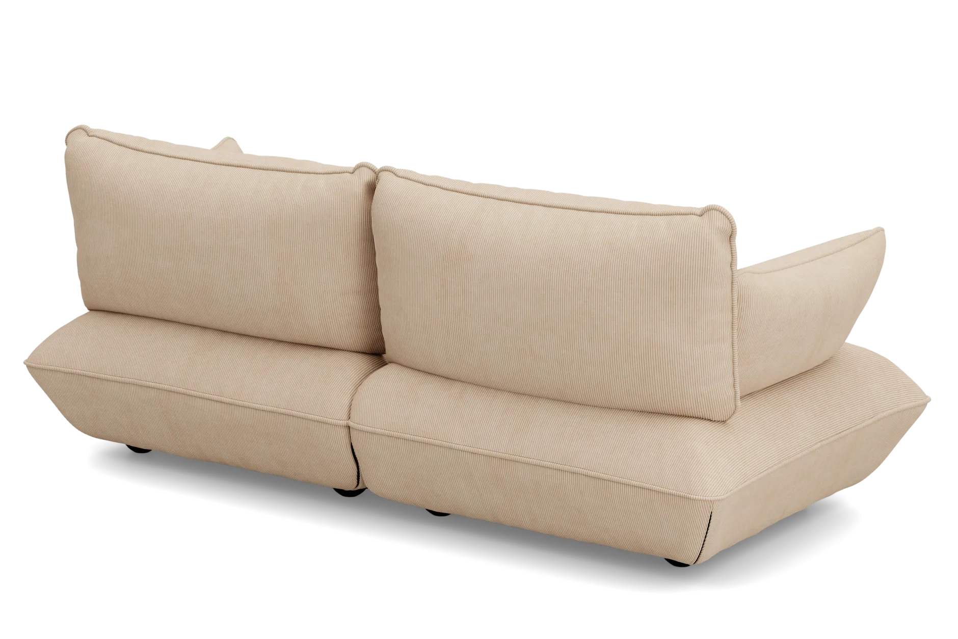 Sumo Sofa Medium Cord Beige Modulares Indoor-Sofa, 210.5x108x90 cm