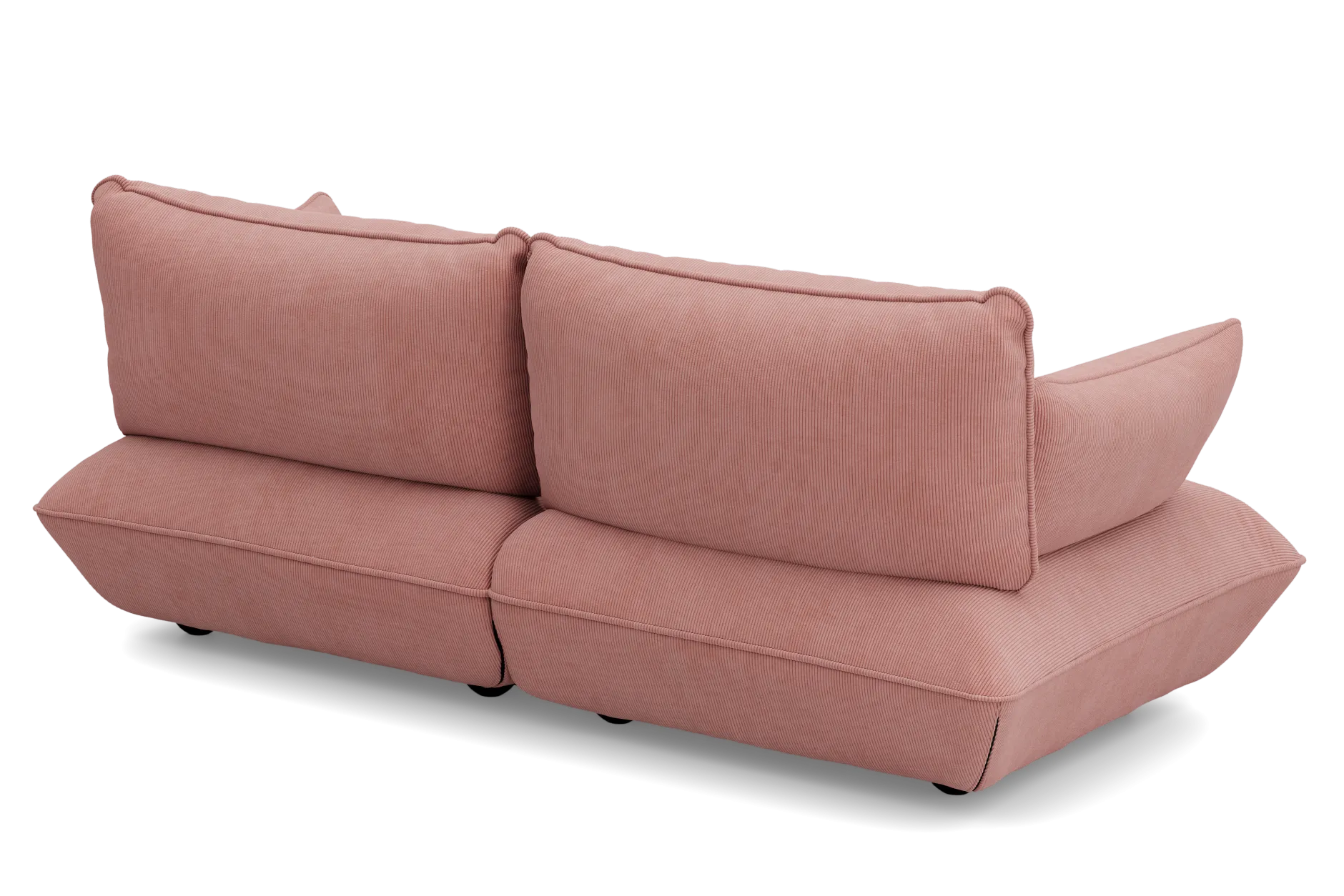 Sumo Sofa Medium Cord Soft Pink Modulares Indoor-Sofa, 210.5x108x90 cm
