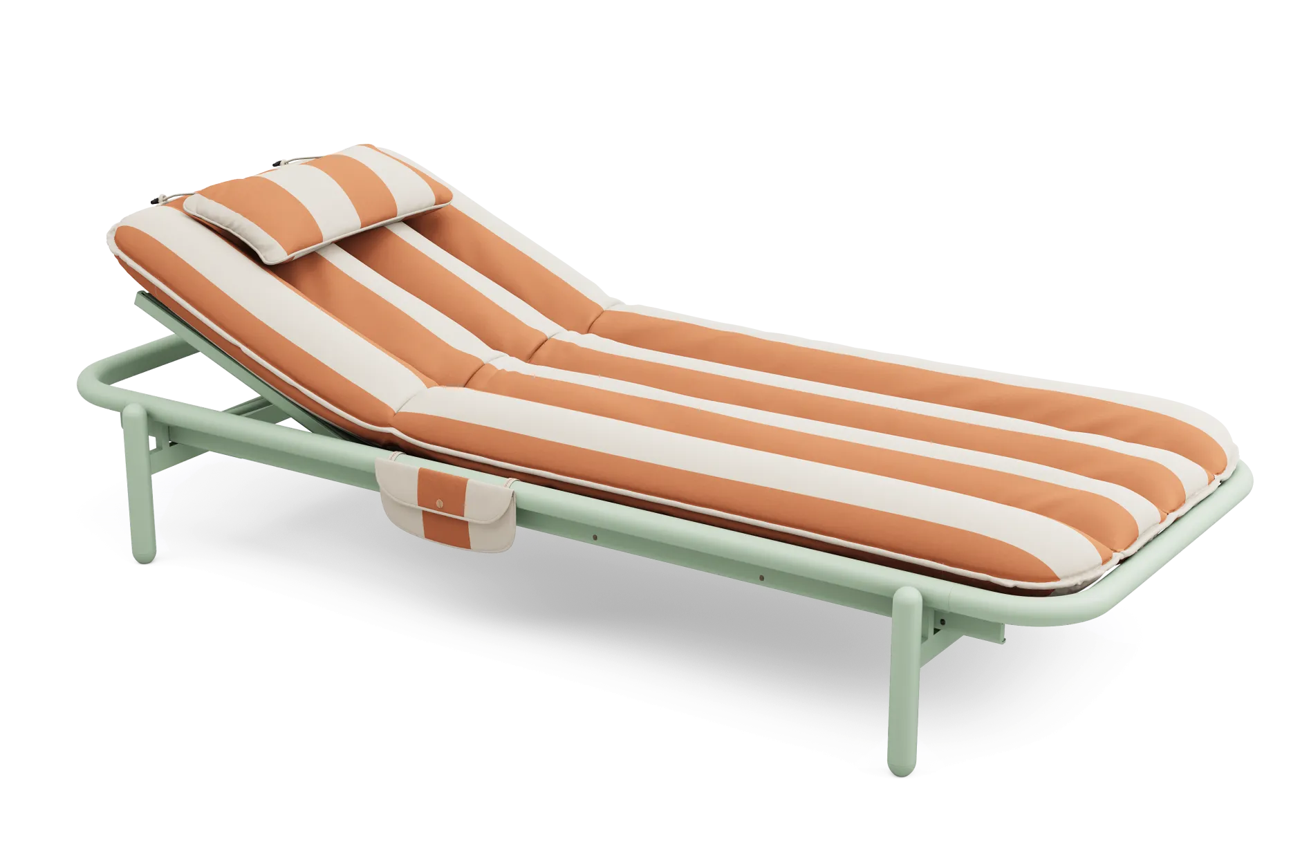 Sunbun Daybed Outdoor-daybed, orange, 212x97x39 cm