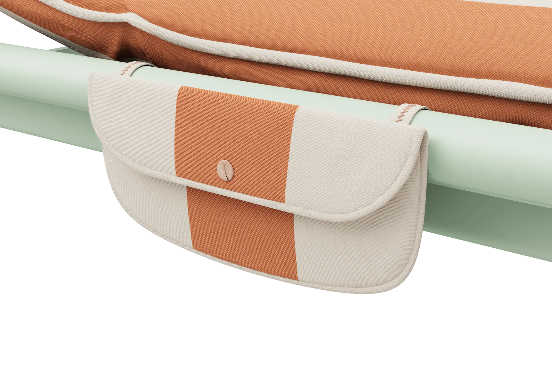 Sunbun Daybed Outdoor-daybed, orange, 212x97x39 cm