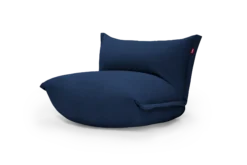 the BonBaron Slim Cord Loungesessel, blau, 102x85x75 cm