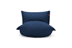 the BonBaron Slim Cord Loungesessel, blau, 102x85x75 cm