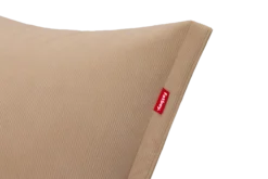 the BonBaron Slim Cord Loungesessel, beige, 102x85x75 cm