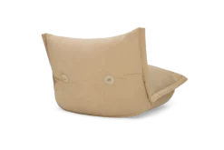 the BonBaron Slim Cord Loungesessel, beige, 102x85x75 cm