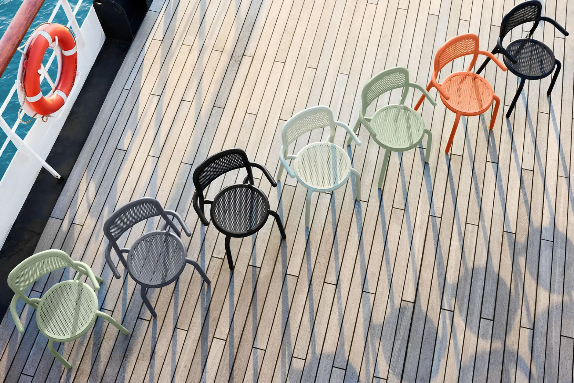 Toní Armchair Gartenstuhl mit Armlehne, beige, 59.5x54.5x80.5 cm