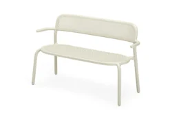 Toní Bankski Kleine Gartenbank, beige, 124x53.5x79 cm