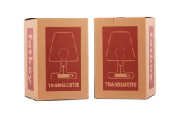 Transloetje Kabellose Tischlampe, grau, 16x16x22.5 cm